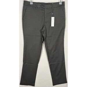NWT MIZZEN + MAIN Performance Dress Pants Mens 33x30 Pewter Golf Made In USA